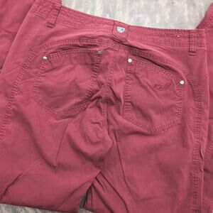 Kuhl Women's Legendary Pants Rust Red Camping Hiking Outdoor Tech Cargo Size 10
